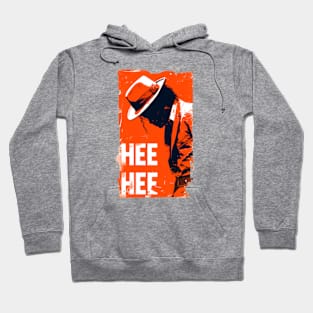 Hee Hee - Icon Silhouette - Orange Backdrop - Pop Music Hoodie